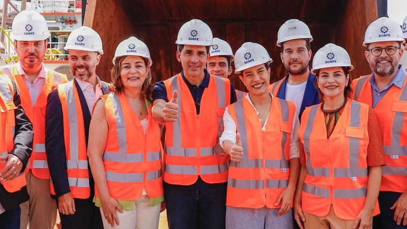 Raquel Lyra e Silvio Costa Filho entregam dragagem de Suape com investimento de R$ 217 milhões