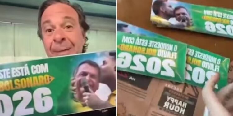 Gilson Machado distribui adesivos pró-Flávio Bolsonaro e PT aciona TSE por suposta campanha antecipada