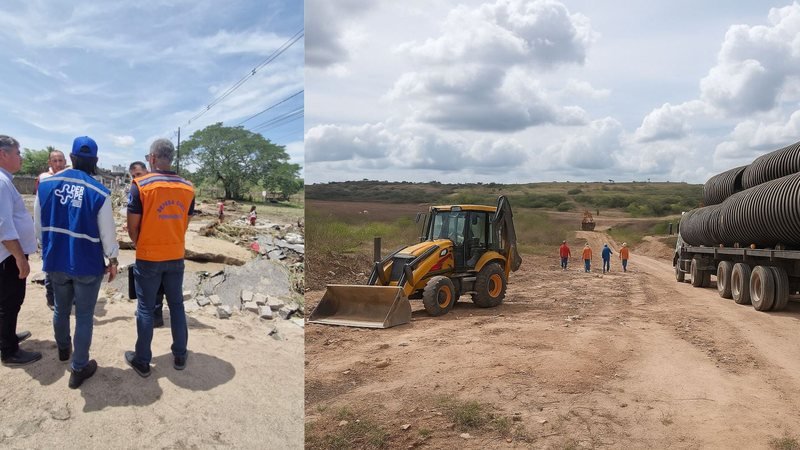 Com fortes chuvas, Raquel Lyra mobiliza equipes para conter estragos no Agreste