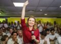 “O povo sabe de que lado estamos”, diz Marília Arraes ao ser anunciada como pré-candidata ao Senado