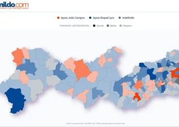 João Campos e Raquel Lyra travam disputa acirrada pelos maiores colégios eleitorais