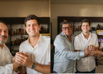 Após passagem por Araripina, João Campos recebe apoio de pré-candidato de partido aliado a Raquel em visita a Ouricuri