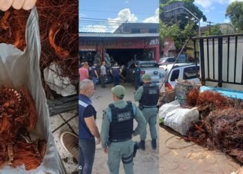 Prefeitura do Recife encontra 200 kg de cobre suspeito em fiscalização; tema foi debate na Câmara essa semana