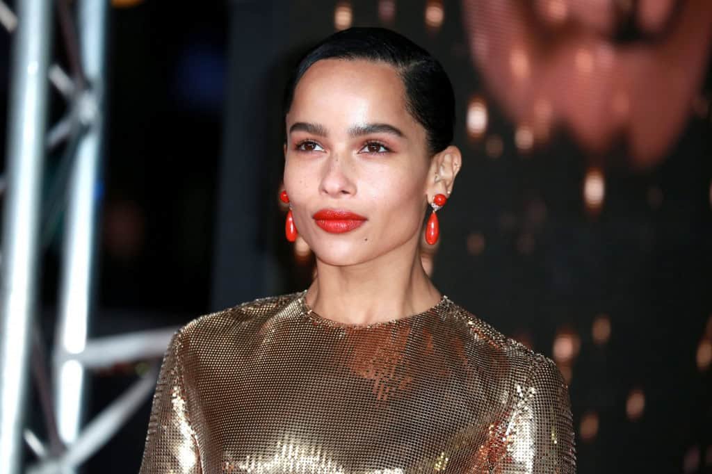 Zoe Kravitz comparece ao British Academy Film Awards no Royal Albert Hall, em Londres.