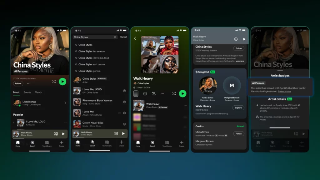 Selo de IA do Spotify