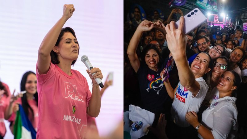Nas redes, Michelle Bolsonaro repercute vídeo de Raquel Lyra; governadora nega alinhamento a lado político