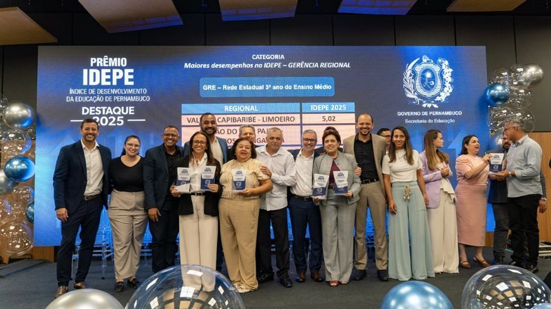 Com trajetória de avanço, Governo de Pernambuco premia destaques do Idepe 2025